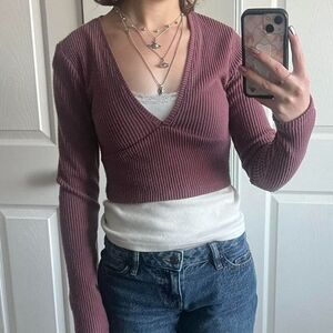 Wild Fable‎ long sleeve crop top Medium